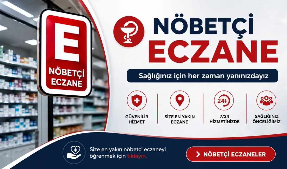 5 Ağustos Çarşamba günü tarihinde Yerköy’de nöbetçi olarak hizmet verecek