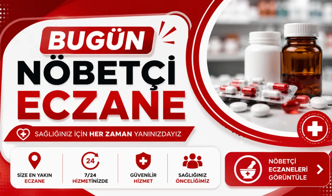 08 Temmuz Çarşamba günü Yerköy, Yozgat'ta nöbetçi eczane olarak Helin