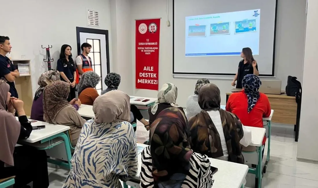 Yozgat'ın Sorgun ilçesinde, Aile Destek Merkezi (ADEM) kursiyerlerine yönelik olarak