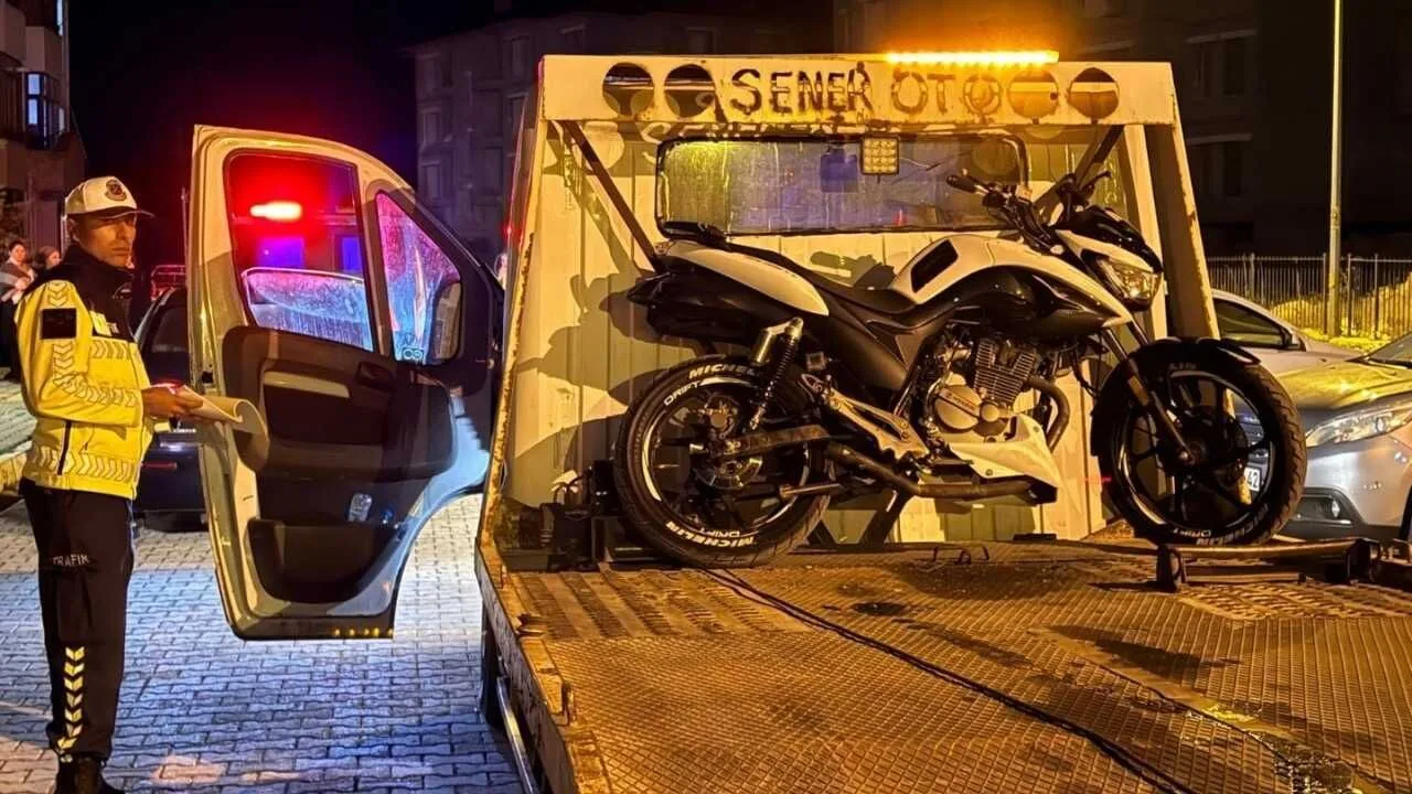 Yozgat'ta gerçekleştirilen trafik denetimlerinde, sürücü belgesiz araç kullanımı ve drift