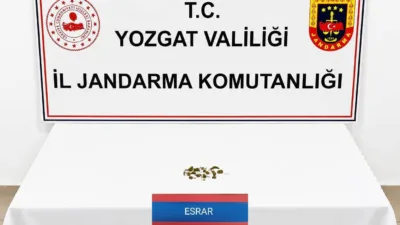 Yozgat'ta jandarma tarafından gerçekleştirilen uyuşturucu operasyonunda bir şahsın aracında ve