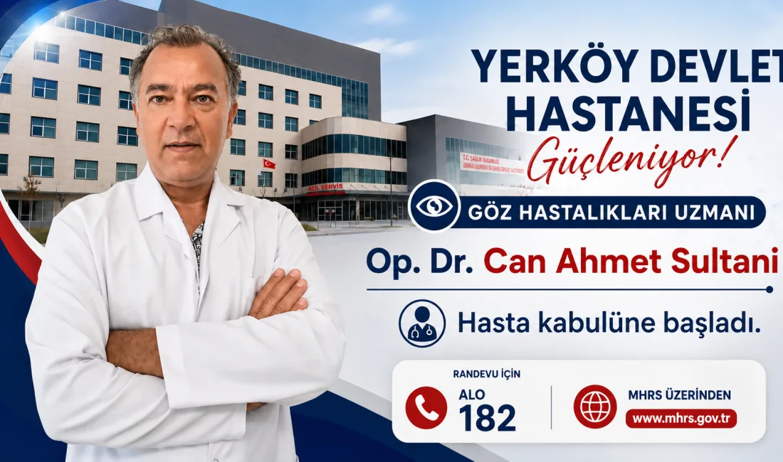 Yerköy Devlet Hastanesi, sağlık kadrosunu yeni bir uzman hekimle güçlendirdi.