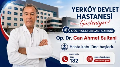 Yerköy Devlet Hastanesi, sağlık kadrosunu yeni bir uzman hekimle güçlendirdi.