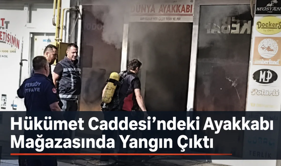 Yerköy’ün Haşim Kılıç Mahallesi’nde bulunan bir ayakkabı mağazasında henüz belirlenemeyen