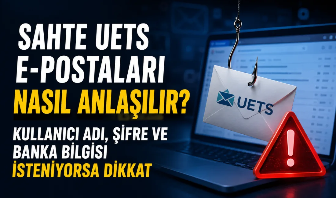PTT ve Ulusal Elektronik Tebligat Sistemi adına gönderilmiş izlenimi verilen