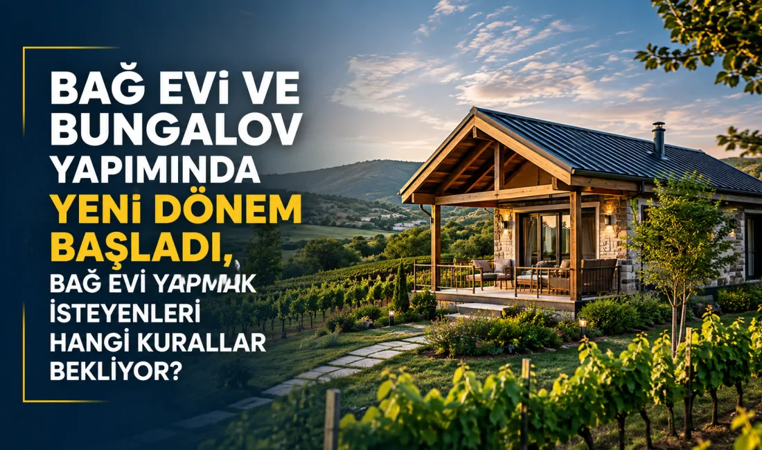 Tarım arazilerinde bağ evi ve benzeri yapı inşa etmek isteyenleri
