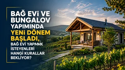 Tarım arazilerinde bağ evi ve benzeri yapı inşa etmek isteyenleri
