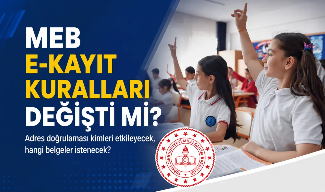 Milli Eğitim Bakanlığı, 2026-2027 eğitim öğretim yılı için e-Kayıt usul