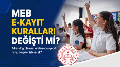 Milli Eğitim Bakanlığı, 2026-2027 eğitim öğretim yılı için e-Kayıt usul