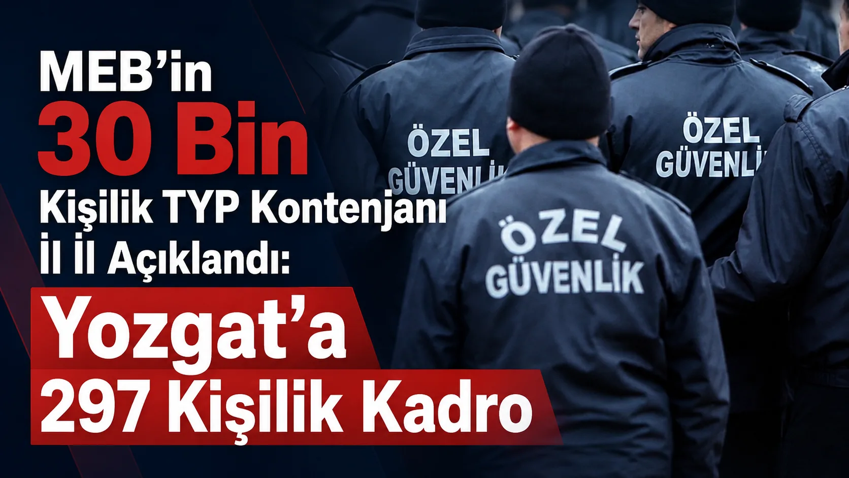 Okulların bahçe güvenliğinin desteklenmesi amacıyla TYP kapsamında planlanan 30 bin
