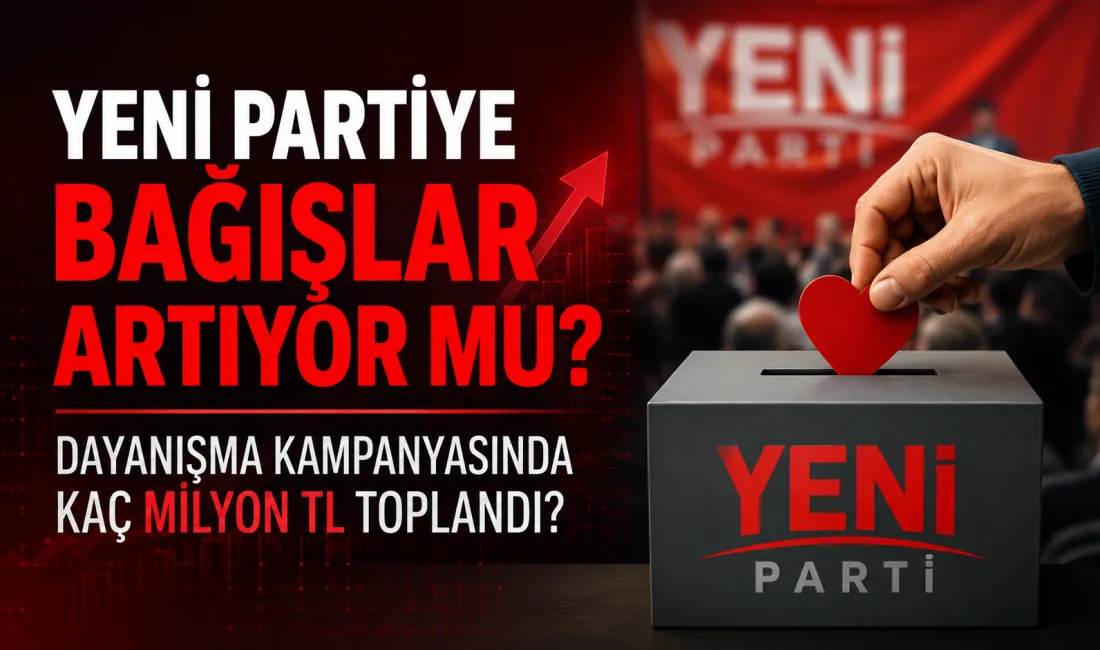 YENİ Parti tarafından başlatılan dayanışma kampanyasına ilişkin güncel bağış verileri