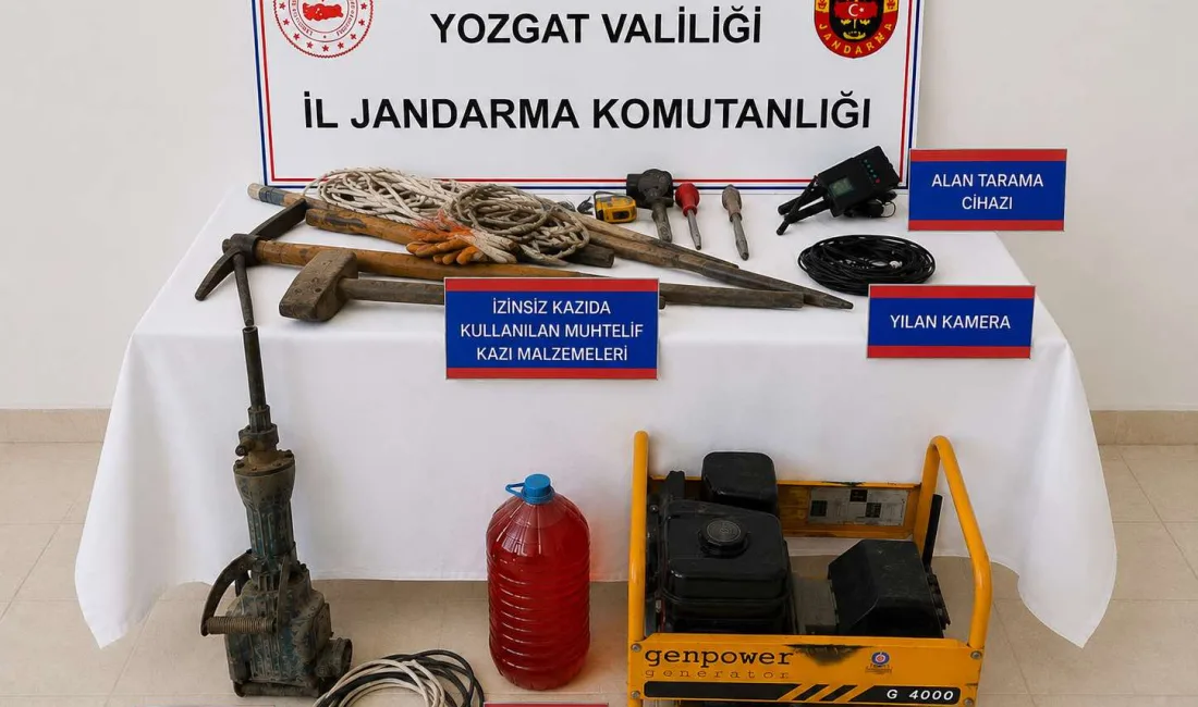Yozgat'ın Çekerek ilçesinde bulunan sit alanında izinsiz kazı yapılacağı yönündeki
