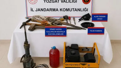 Yozgat'ın Çekerek ilçesinde bulunan sit alanında izinsiz kazı yapılacağı yönündeki