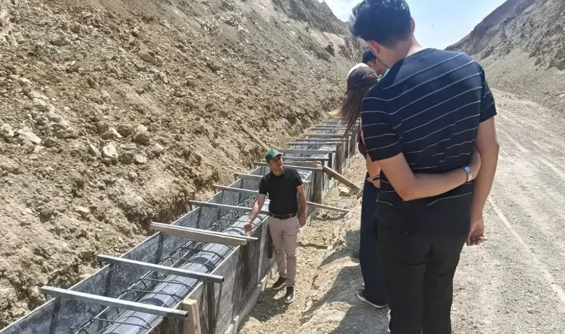 Yerköy İğdecik Göleti Sulaması kapsamında yapımı devam eden iletim hattındaki
