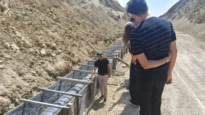 Yerköy İğdecik Göleti Sulaması kapsamında yapımı devam eden iletim hattındaki