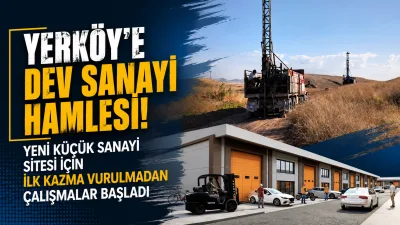 Yerköy'de üretim ve istihdama katkı sağlaması hedeflenen Yeni Küçük Sanayi