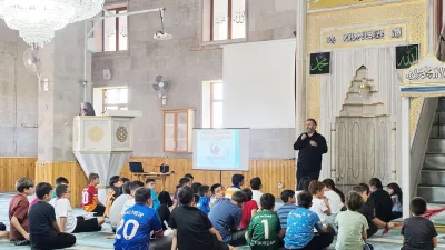 Çandır ilçesinde, Yaz Kur'an Kursu öğrencilerine "Kudüs Bilinci ve Mescid-i