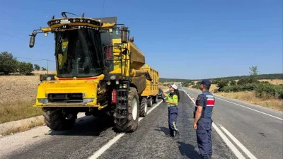 Yozgat İl Jandarma Komutanlığı, tarım sezonunda trafik kazalarını önlemek amacıyla