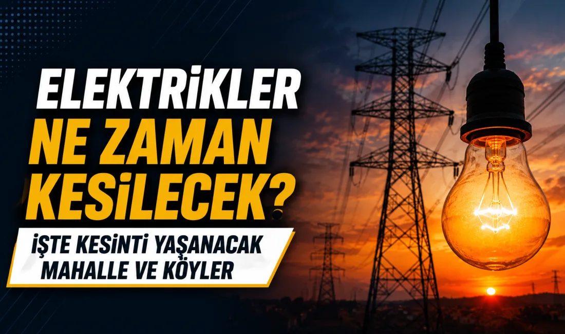 Pazartesi günü Yozgat'ın Yerköy ilçesinde uygulanacak elektrik kesintisinin nedeni Şebeke