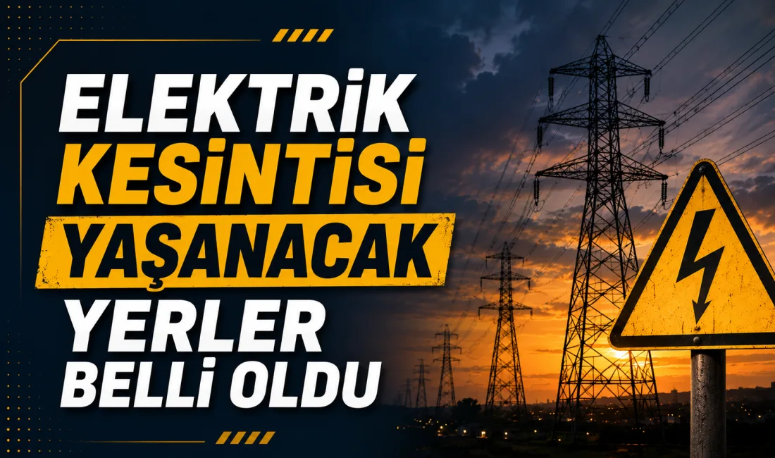 30 Ağustos 2026 YOZGAT genelinde 13 elektrik kesintisi kaydı bulunuyor.