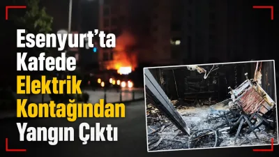 Esenyurt'ta bir kafede meydana gelen yangın, itfaiyenin hızlı müdahalesiyle söndürüldü.