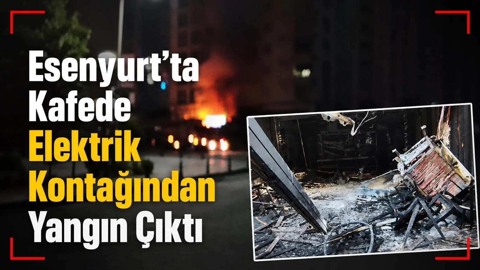 Esenyurt'ta bir kafede meydana gelen yangın, itfaiyenin hızlı müdahalesiyle söndürüldü.