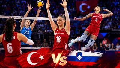 Filenin Sultanları, 2026 Avrupa Kadınlar Voleybol Şampiyonası'ndaki ikinci maçında Slovenya