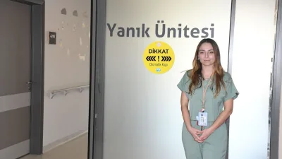 Yozgat Şehir Hastanesi'nde yer alan Yanık Tedavi Ünitesi, 18 yaş