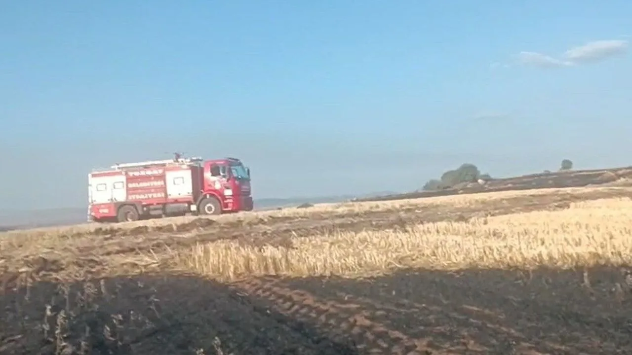 Yozgat'ta tarlasında yaktığı anız ateşinin yayılması sonucu 15 hektar otluk