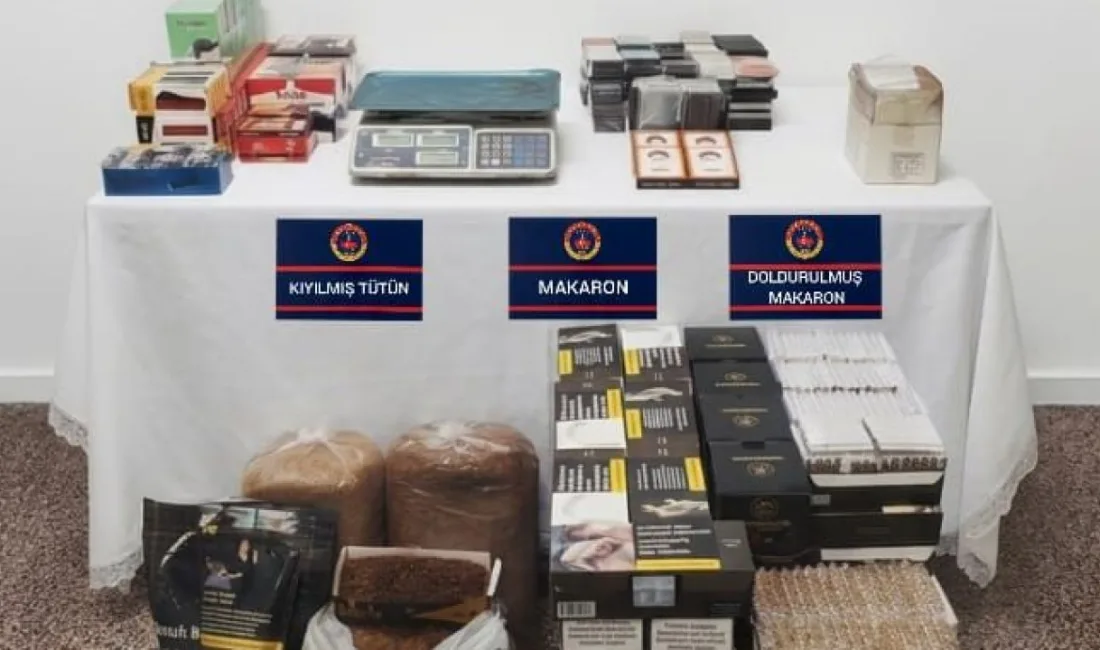 Yozgat'ın Saraykent ilçesinde jandarma ekipleri tarafından düzenlenen operasyonda, kaçak tütün