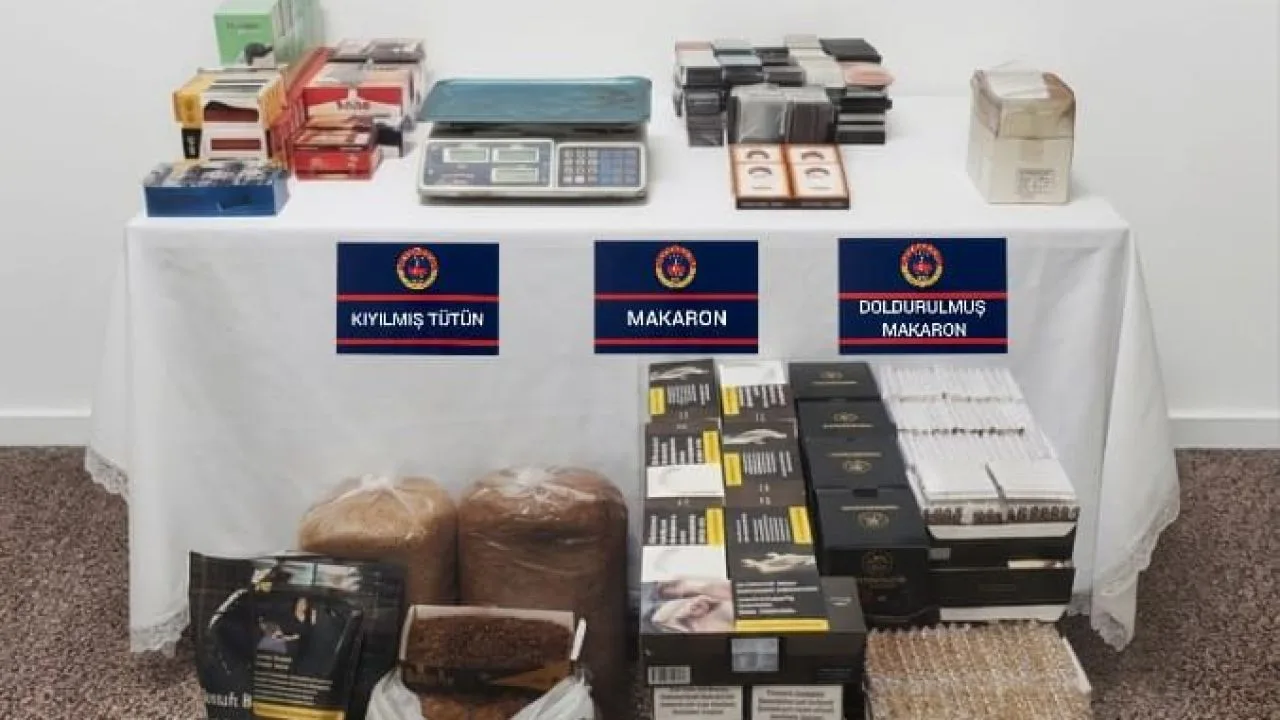 Yozgat'ın Saraykent ilçesinde jandarma ekipleri tarafından düzenlenen operasyonda, kaçak tütün