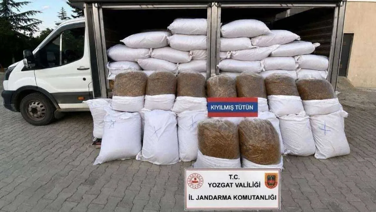 Yozgat'ta gerçekleştirilen kaçakçılık operasyonunda piyasa değeri yaklaşık 1 milyon 440