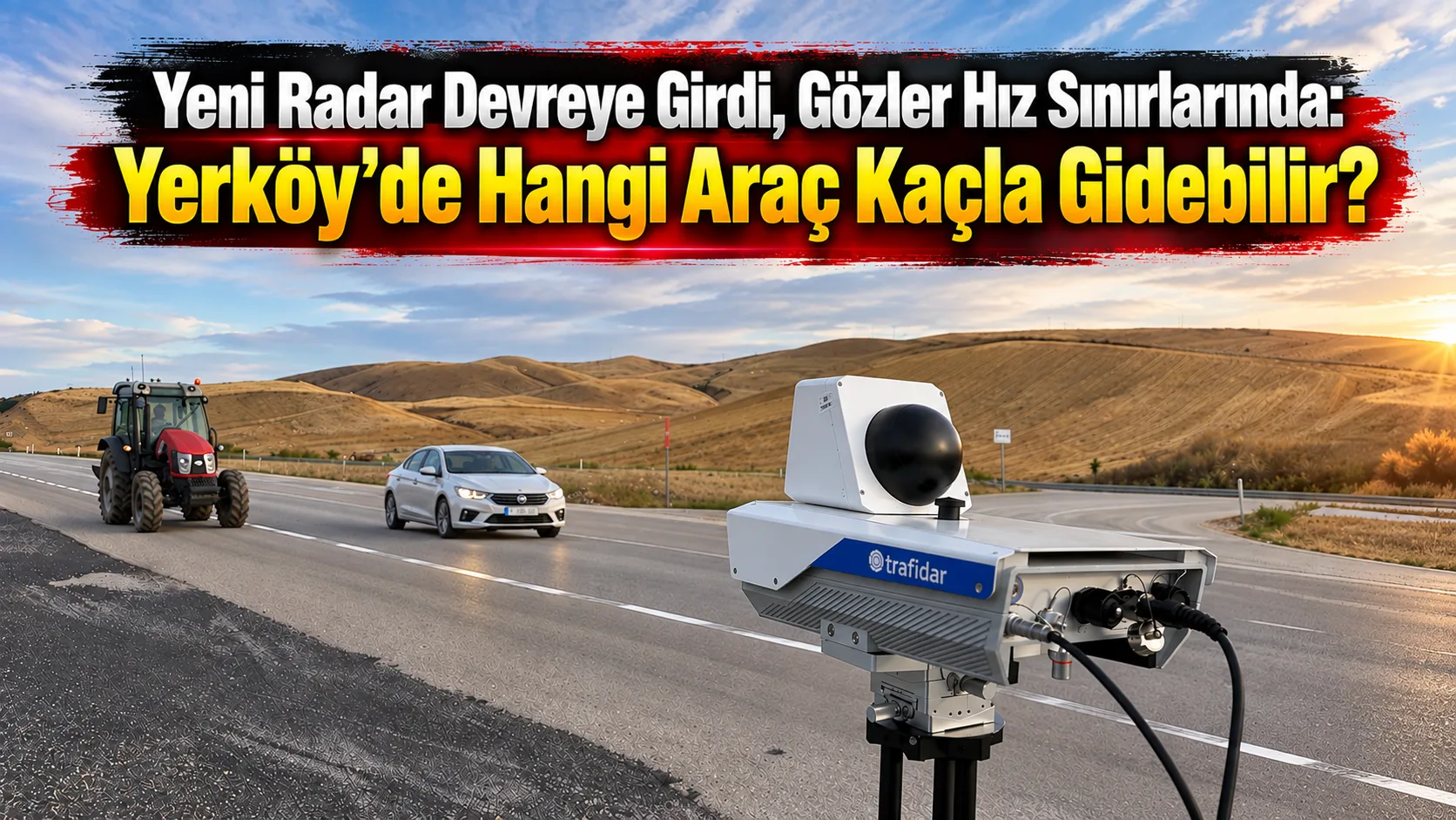 Yerköy’de yeni nesil mobil radarın kullanılmaya başlanmasının ardından araç türlerine