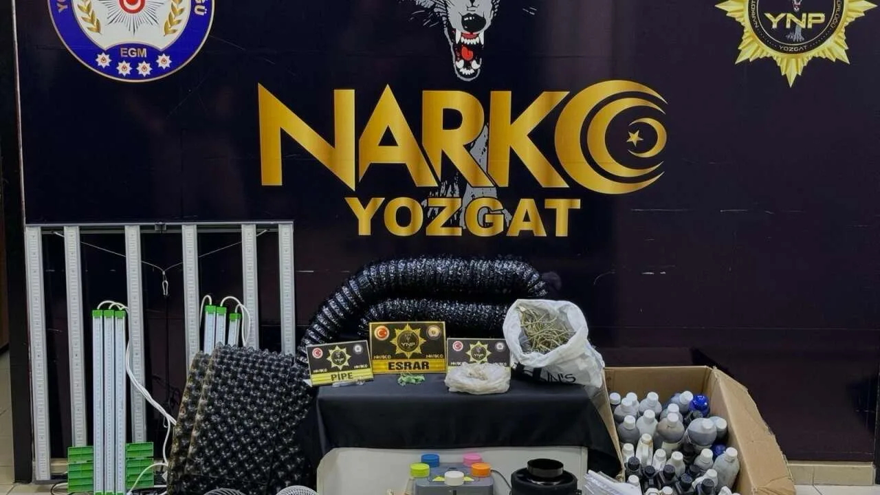 Yozgat'ın da dahil olduğu 28 ilde düzenlenen uyuşturucu operasyonlarında 548