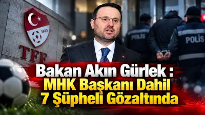 Adalet Bakanı Akın Gürlek, Türk futbolunda hakemlik süreçlerine yönelik yürütülen