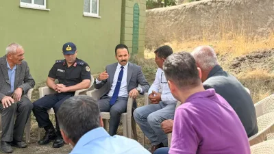 Çiçekdağı Kaymakamı Durdu Yavuz Öğüt, Alan Köyü’nü ziyaret ederek köy