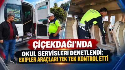 Kırşehir’in Çiçekdağı ilçesinde öğrencilerin güvenli ulaşımının sağlanması amacıyla okul servis