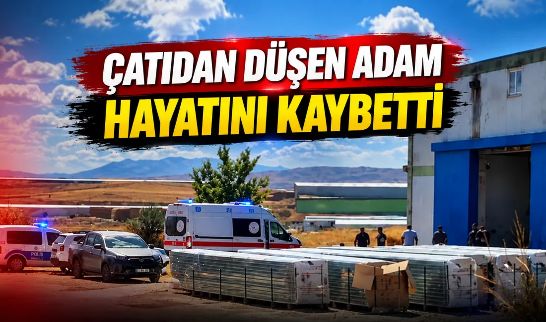 Deponun çatısında tamir çalışması yapan H.K., yüksekten düşerek hayatını kaybetti.