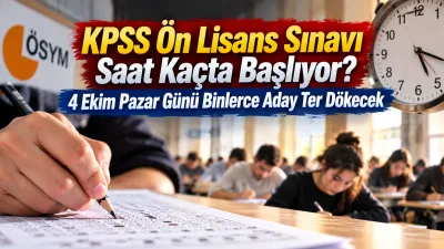 2026-KPSS Ön Lisans sınavı 4 Ekim 2026 Pazar günü gerçekleştirilecek.