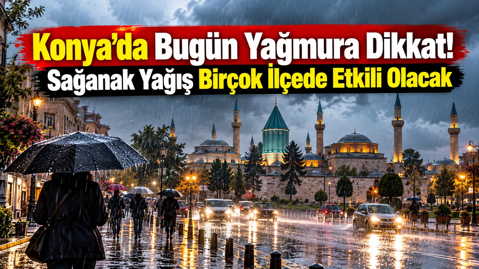 Konya’da 30 Eylül Çarşamba günü yağışlı hava etkisini gösterecek. Güncel