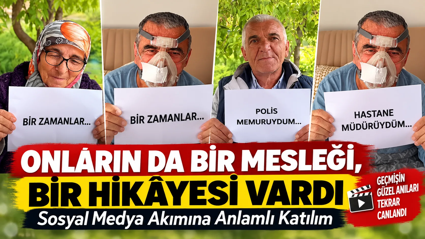Alparslan Türkeş Huzurevi’nde hizmet alan yaşlılar, sosyal medyada ilgi gören