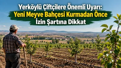 Yerköy İlçe Tarım ve Orman Müdürlüğü, yeni meyve bahçesi kurmayı