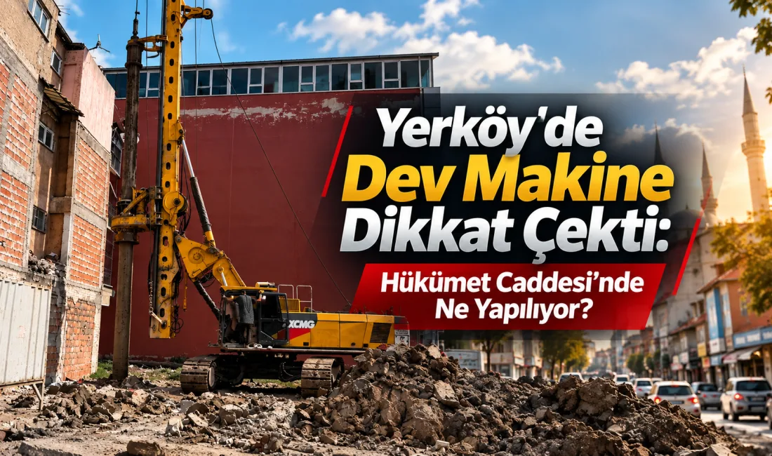 Yerköy ilçemiz Haşim Kılıç Mahallesi Hükümet Caddesi’nde metrelerce yüksekliğe ulaşan