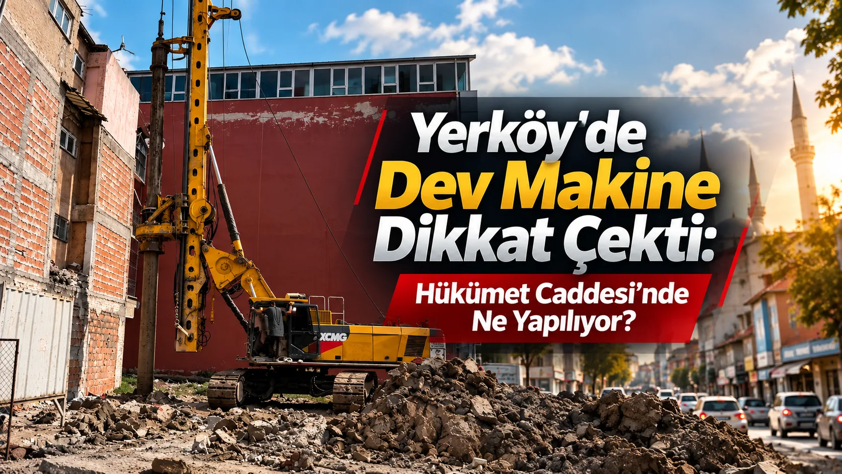 Yerköy ilçemiz Haşim Kılıç Mahallesi Hükümet Caddesi’nde metrelerce yüksekliğe ulaşan