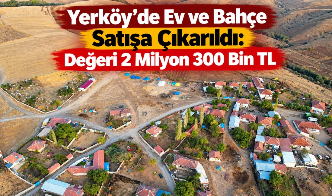 Yerköy’de 3 bin 66 metrekare büyüklüğündeki ev ve bahçe vasıflı