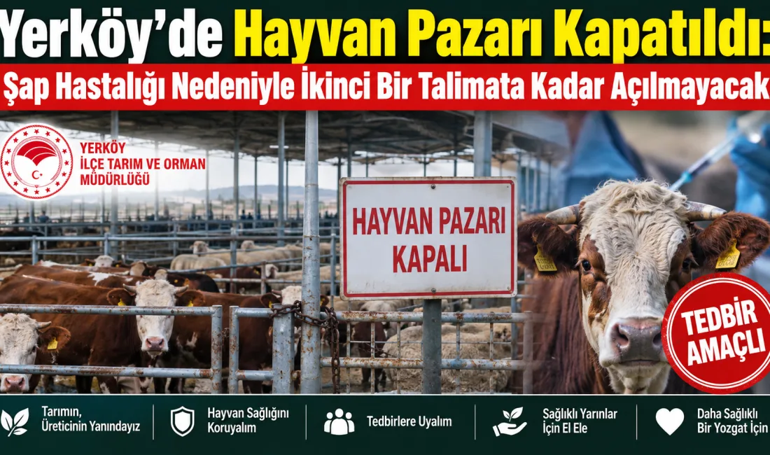 Çevre illerde görülen şap hastalığı nedeniyle Yozgat genelinde dikkat çeken