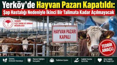 Çevre illerde görülen şap hastalığı nedeniyle Yozgat genelinde dikkat çeken