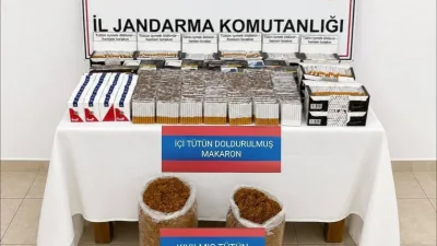Yerköy’de jandarma ekiplerinin bir iş yerine düzenlediği operasyonda binlerce tütün