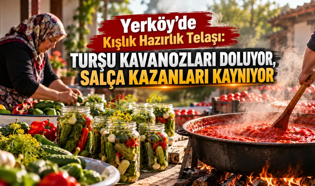 Sonbaharın kendini hissettirmeye başlamasıyla Yerköy’de geleneksel kış hazırlıkları hız kazandı.