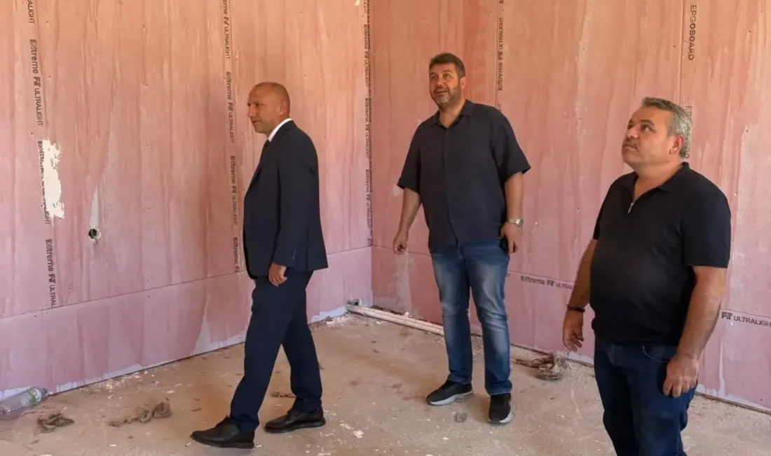 Yerköy İlçe Millî Eğitim Müdürü Necmettin Sağlam, yapımı devam eden